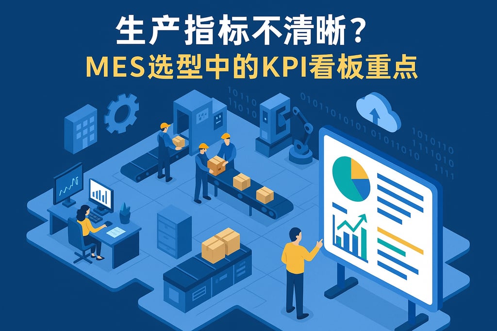 生产指标不清晰？MES选型中的KPI看板重点
