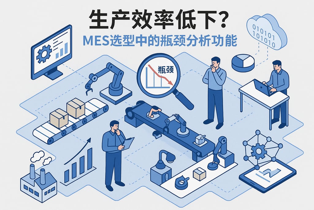 生产效率低下？MES选型中的瓶颈分析功能