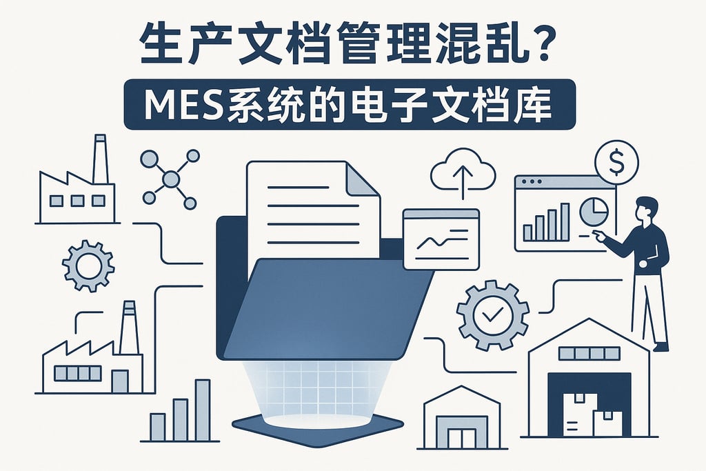 生产文档管理混乱？MES系统的电子文档库