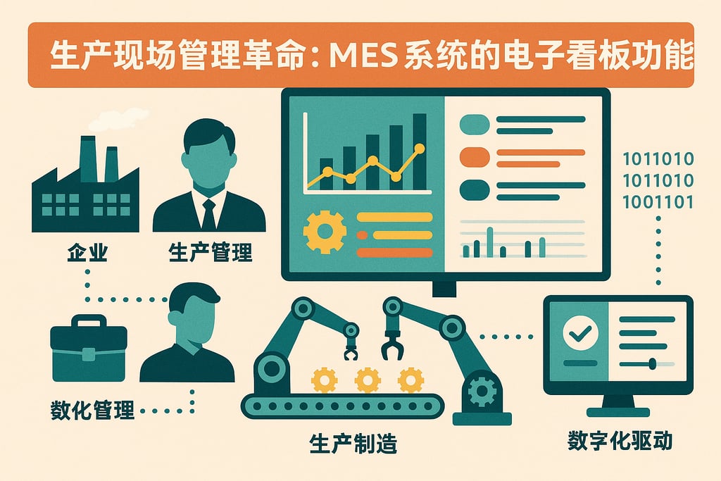 生产现场管理革命：MES系统的电子看板功能