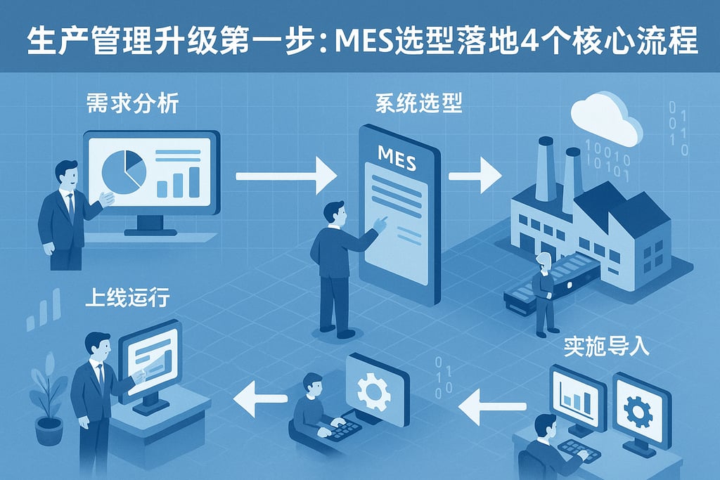 生产管理升级第一步：MES选型落地的4个核心流程