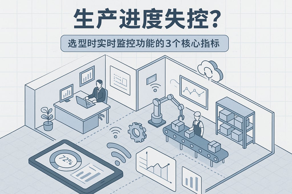 生产进度失控？选型时实时监控功能的3个核心指标