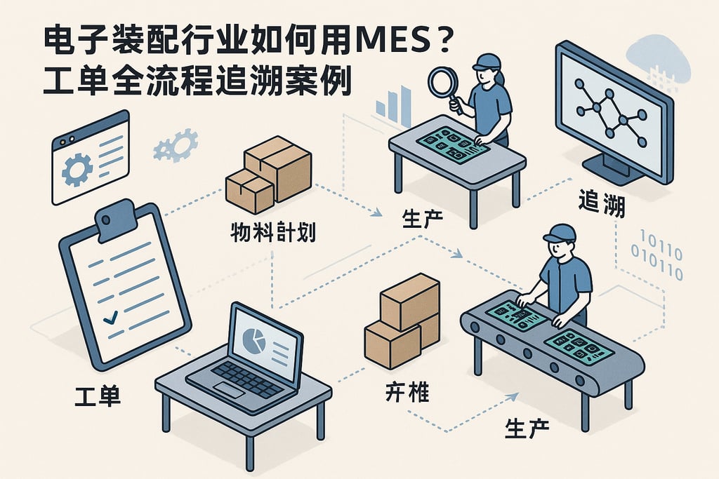 电子装配行业如何用MES？工单全流程追溯案例