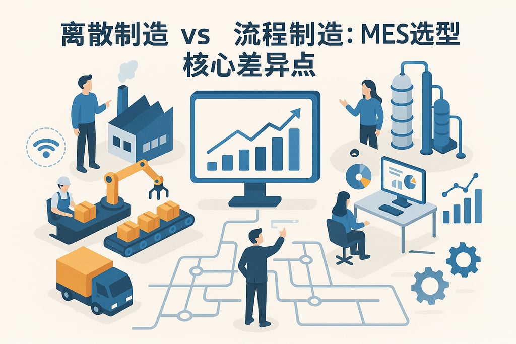 离散制造vs流程制造：MES选型的核心差异点