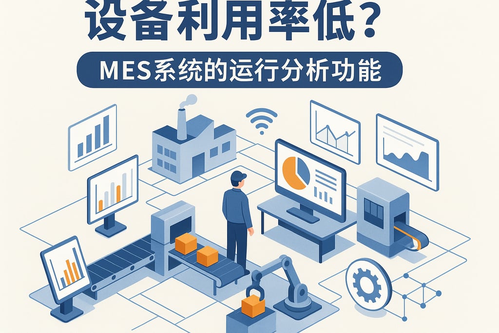 设备利用率低？MES系统的运行分析功能