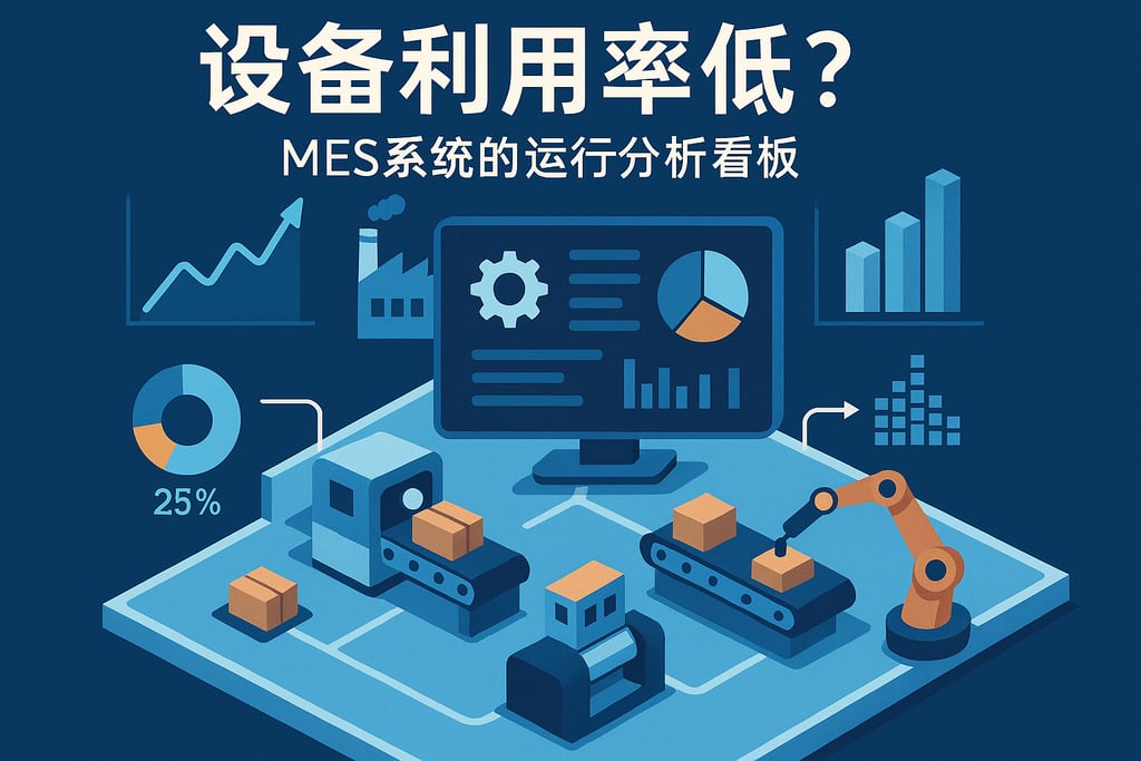 设备利用率低？MES系统的运行分析看板