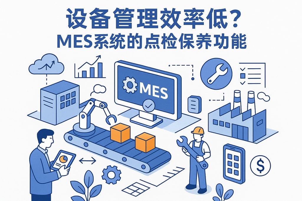 设备管理效率低？MES系统的点检保养功能