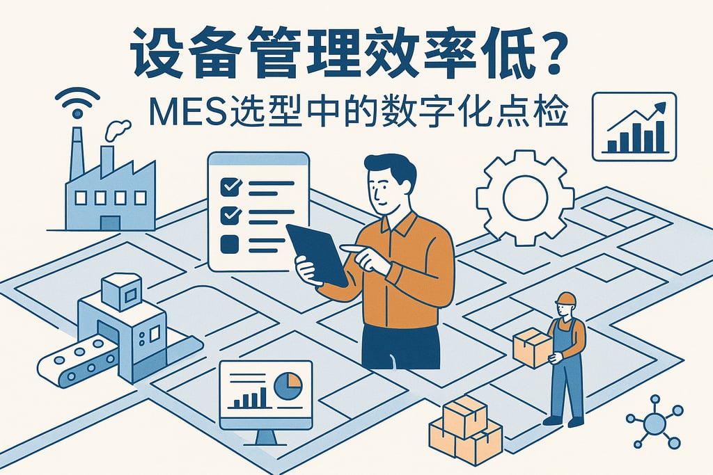 设备管理效率低？MES选型中的数字化点检