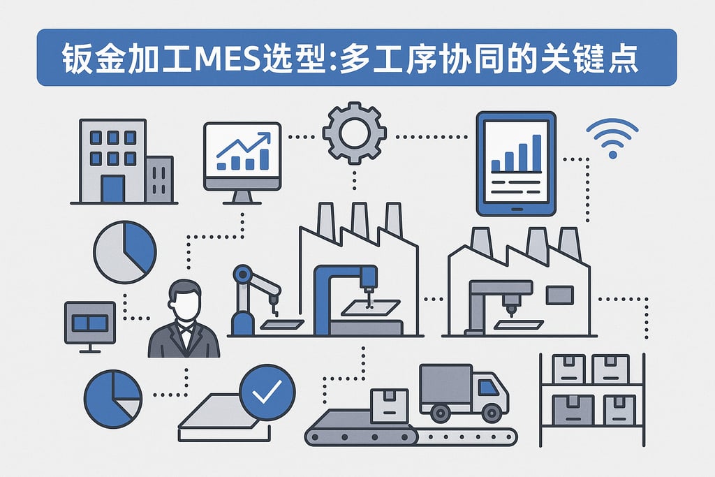 钣金加工MES选型：多工序协同的关键点