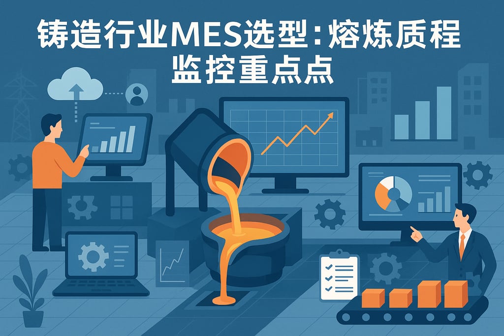 铸造行业MES选型：熔炼过程监控的重点