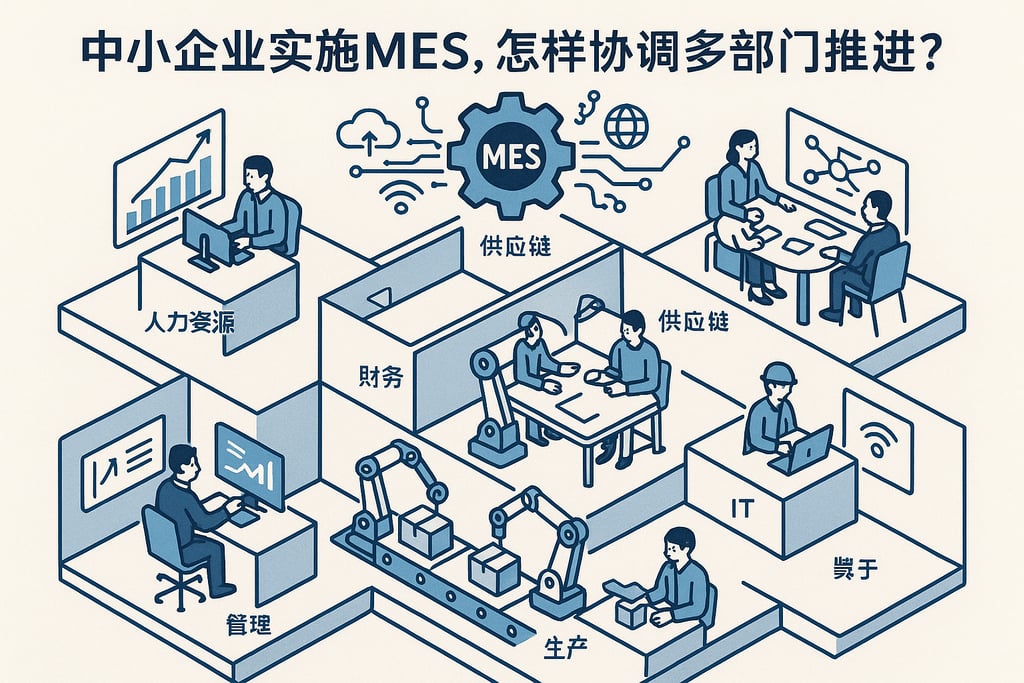 中小企业实施 MES,怎样协调多部门推进? | 零代码企业数字化知识站