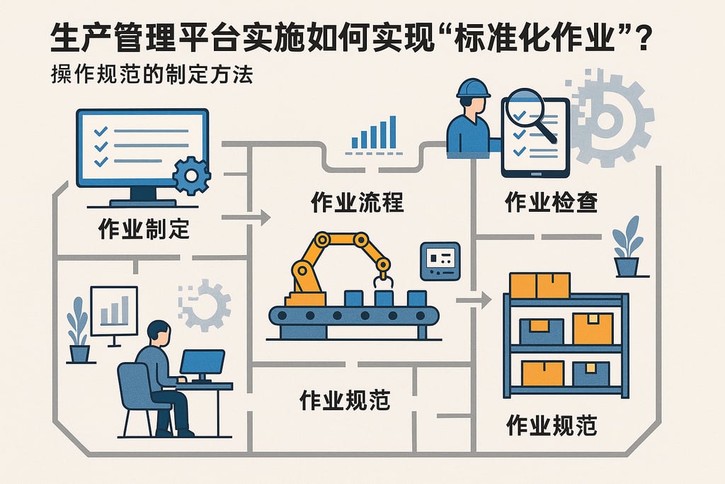 生产管理平台实施如何实现 “标准化作业”?操作规范的制定方法 | 零代码企业数字化知识站