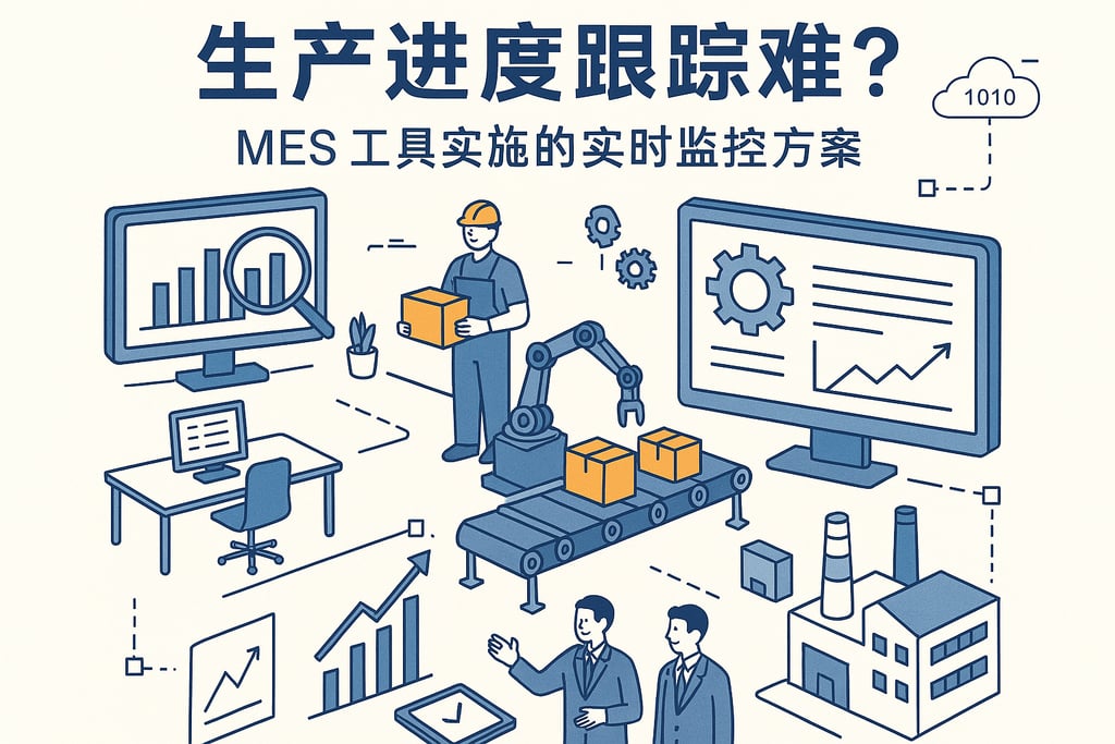 生产进度跟踪难?MES 工具实施的实时监控方案 | 零代码企业数字化知识站