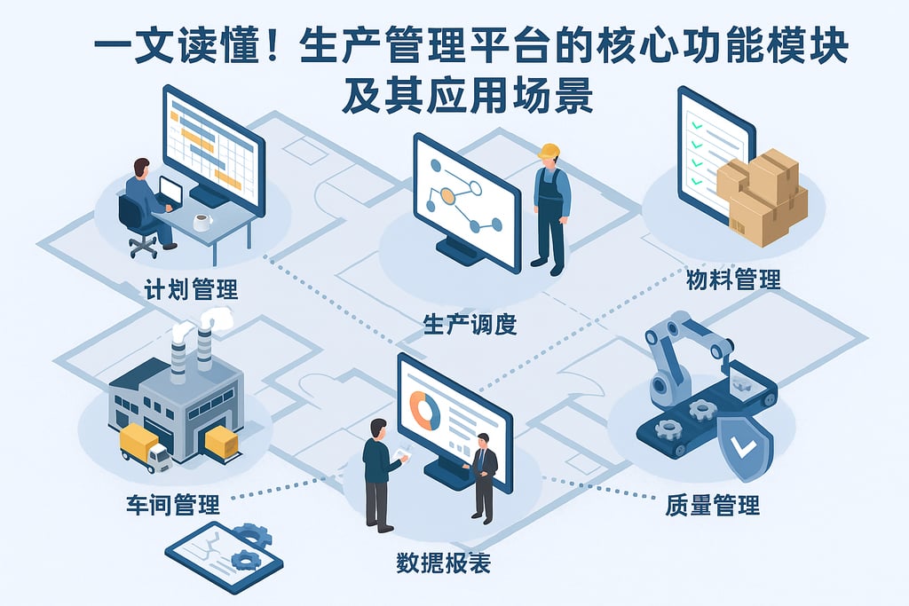 一文读懂！生产管理平台的核心功能模块及其应用场景