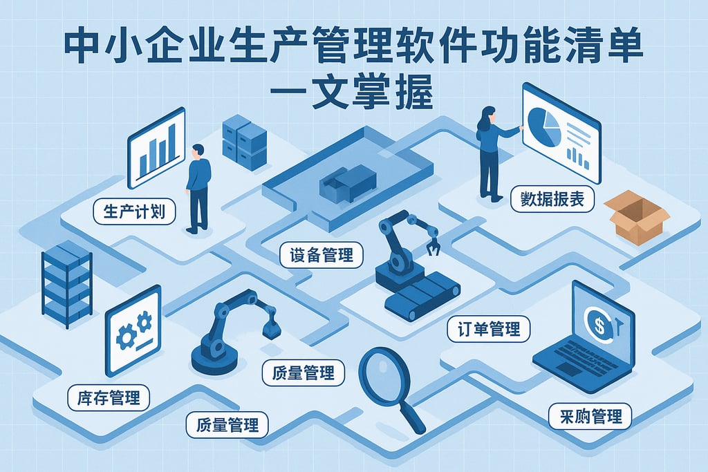中小企业生产管理软件功能清单，一文掌握