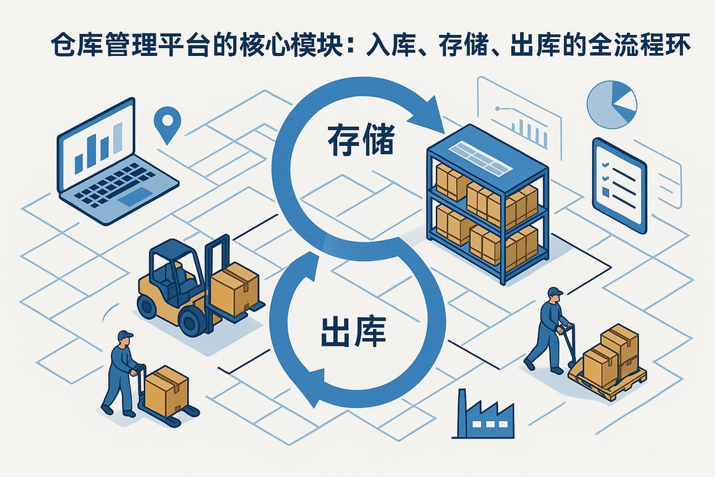 仓库管理平台的核心模块：入库、存储、出库的全流程闭环