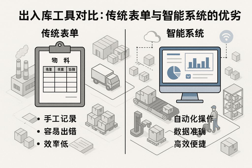 出入库工具对比：传统表单与智能系统的优劣