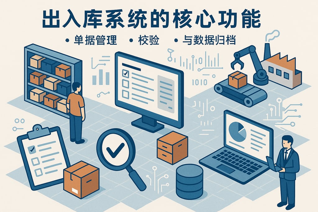 出入库系统的核心功能：单据管理、校验与数据归档