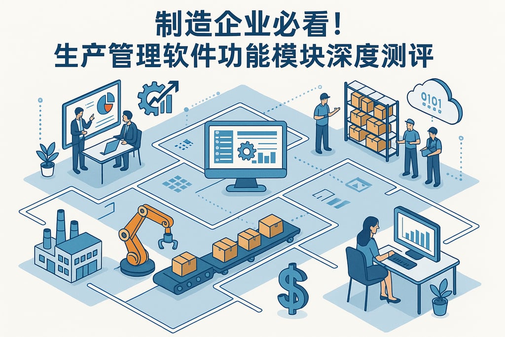 制造企业必看！生产管理软件功能模块深度测评