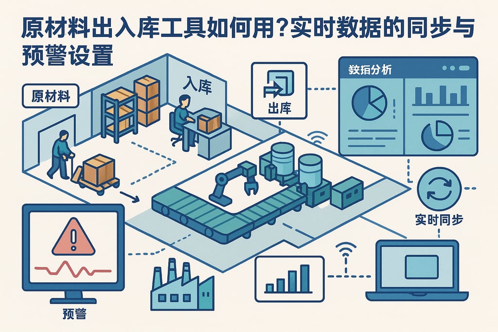 原材料出入库工具如何用？实时数据的同步与预警设置