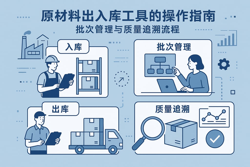 原材料出入库工具的操作指南：批次管理与质量追溯流程