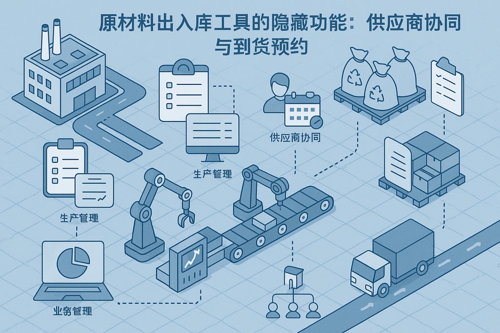 原材料出入库工具的隐藏功能：供应商协同与到货预约