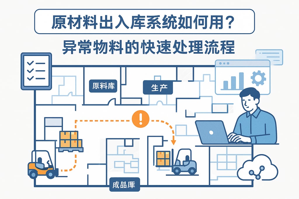 原材料出入库系统如何用？异常物料的快速处理流程