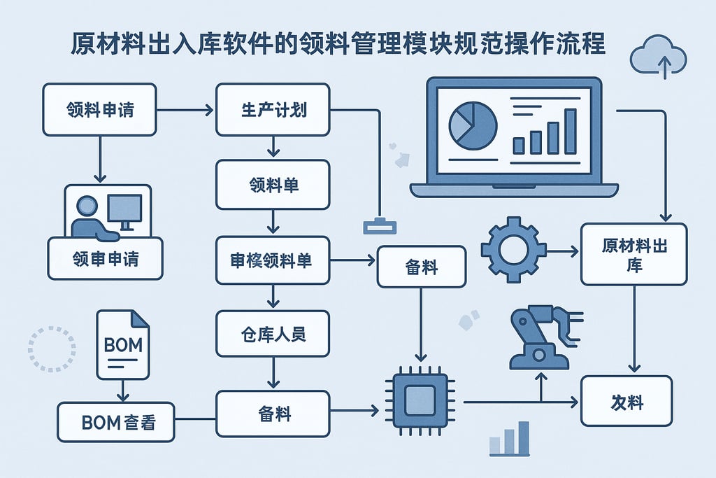 原材料出入库软件的领料管理模块规范操作流程