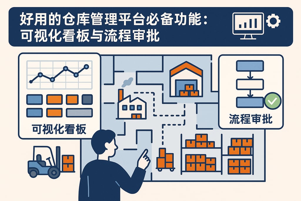 好用的仓库管理平台必备功能：可视化看板与流程审批