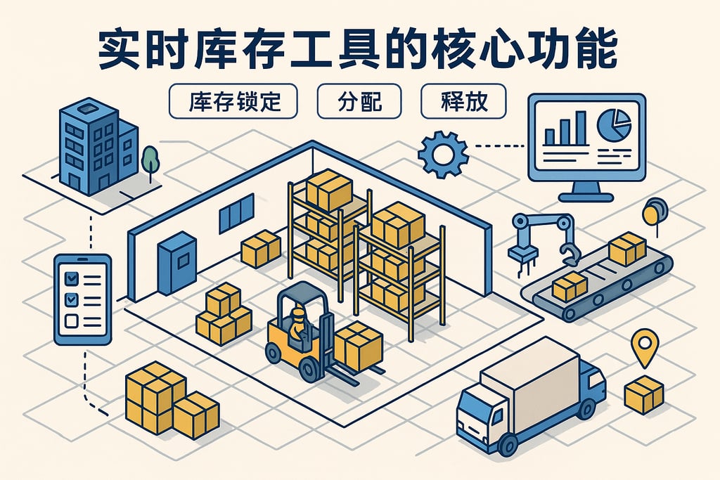 实时库存工具的核心功能：库存锁定、分配与释放