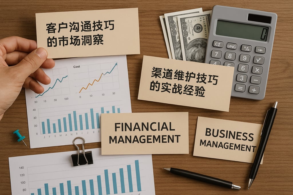 客户沟通技巧的市场洞察，渠道维护技巧的实战经验