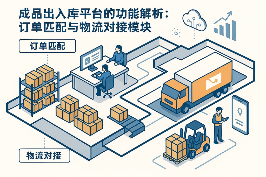 成品出入库平台的功能解析：订单匹配与物流对接模块