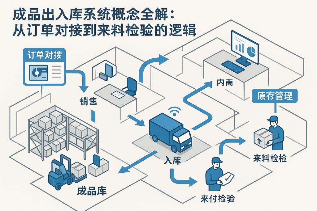 成品出入库系统概念全解：从订单对接到来料检验的逻辑