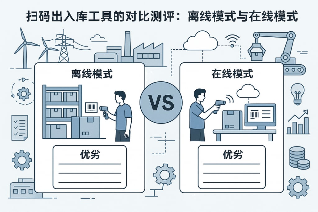 扫码出入库工具的对比测评：离线模式与在线模式的优劣