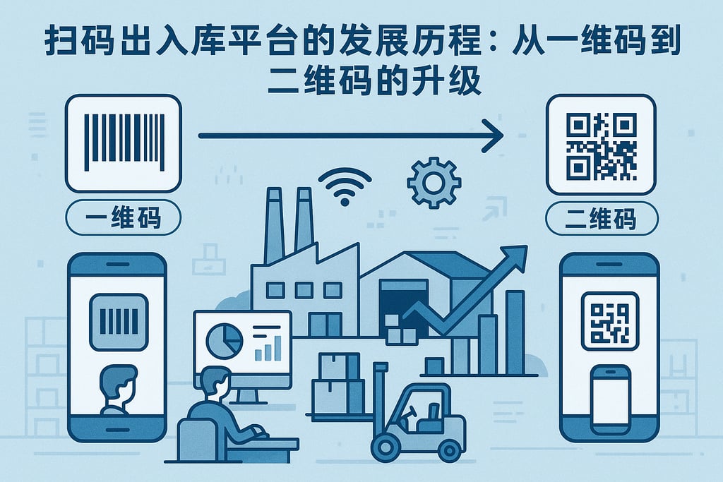 扫码出入库平台的发展历程：从一维码到二维码的升级
