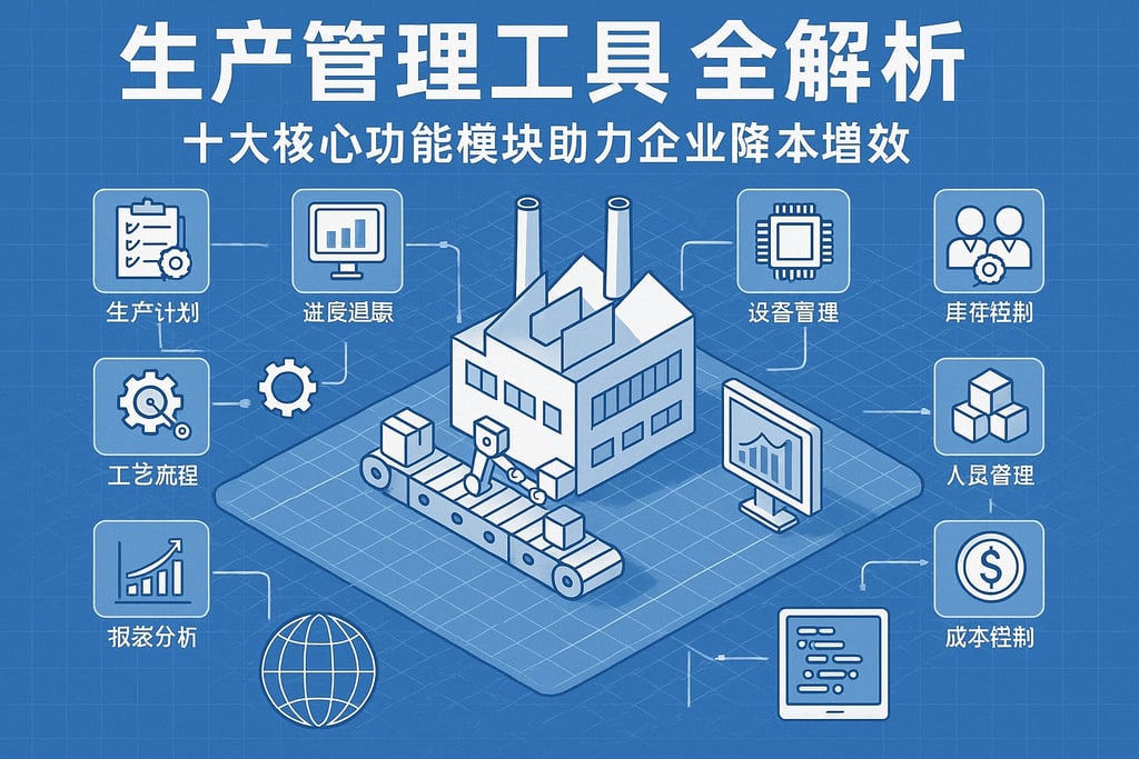 生产管理工具全解析：十大核心功能模块助力企业降本增效