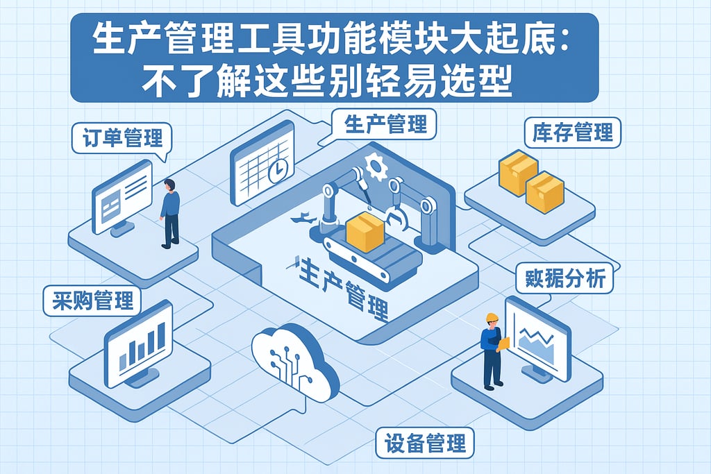 生产管理工具功能模块大起底：不了解这些别轻易选型