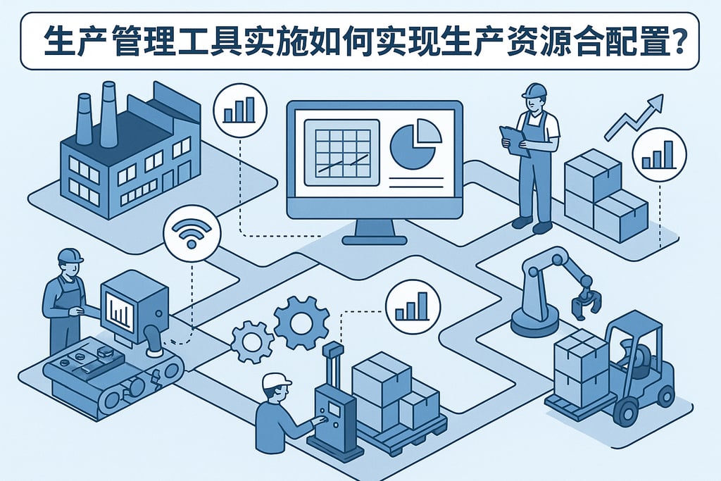 生产管理工具实施如何实现生产资源合理配置？