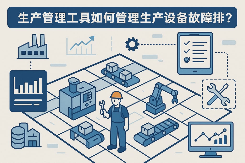 生产管理工具实施如何管理生产设备故障排查？