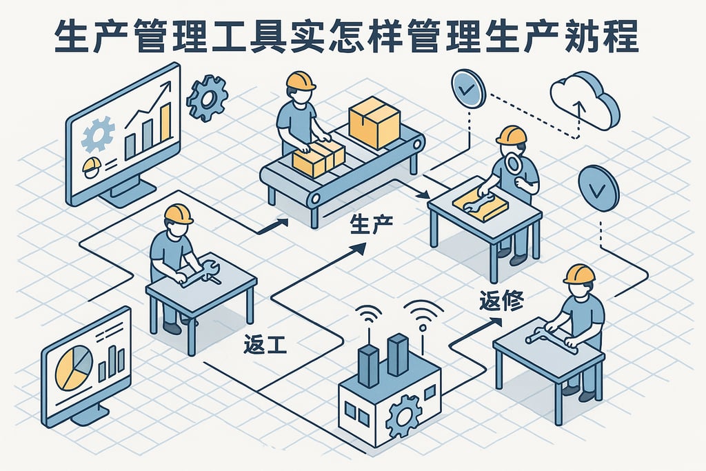 生产管理工具实施怎样管理生产过程中的返工返修？