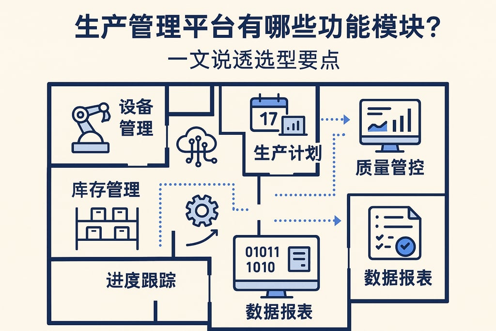 生产管理平台有哪些功能模块？一文说透选型要点