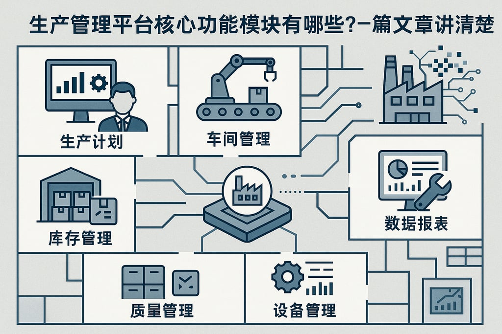 生产管理平台核心功能模块有哪些？一篇文章讲清楚