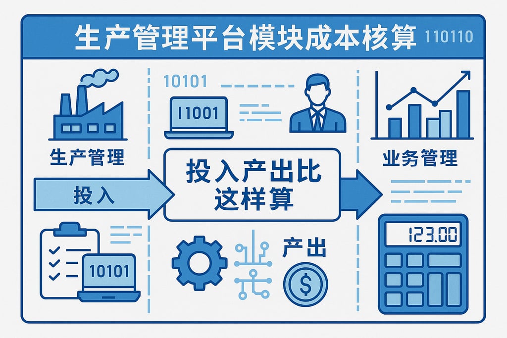 生产管理平台模块成本核算，投入产出比这样算