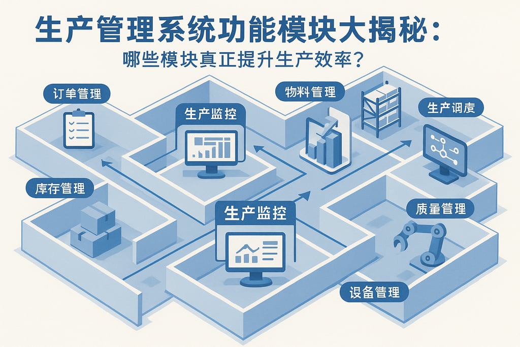 生产管理系统功能模块大揭秘：哪些模块真正提升生产效率？