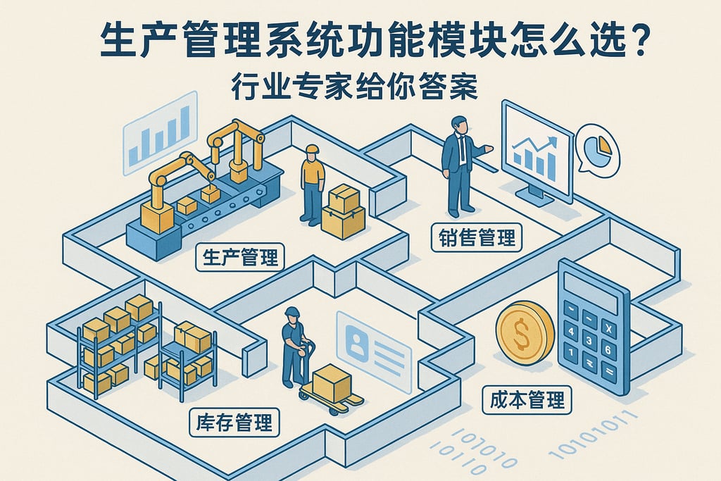 生产管理系统功能模块怎么选？行业专家给你答案