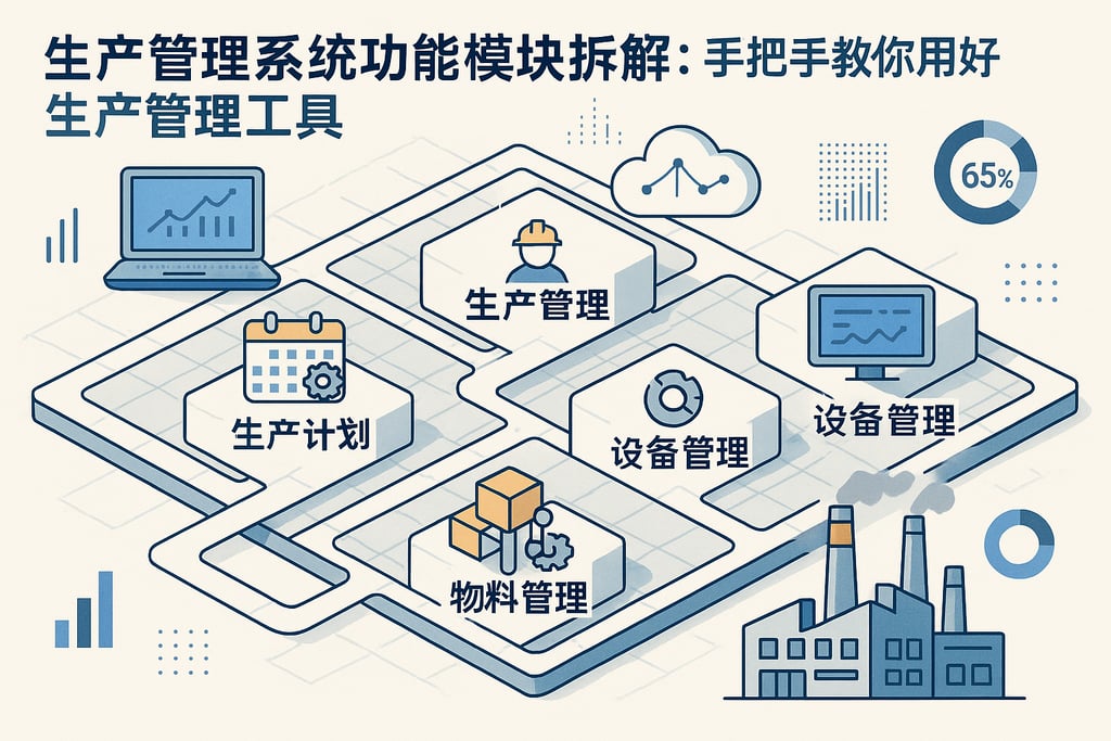 生产管理系统功能模块拆解：手把手教你用好生产管理工具