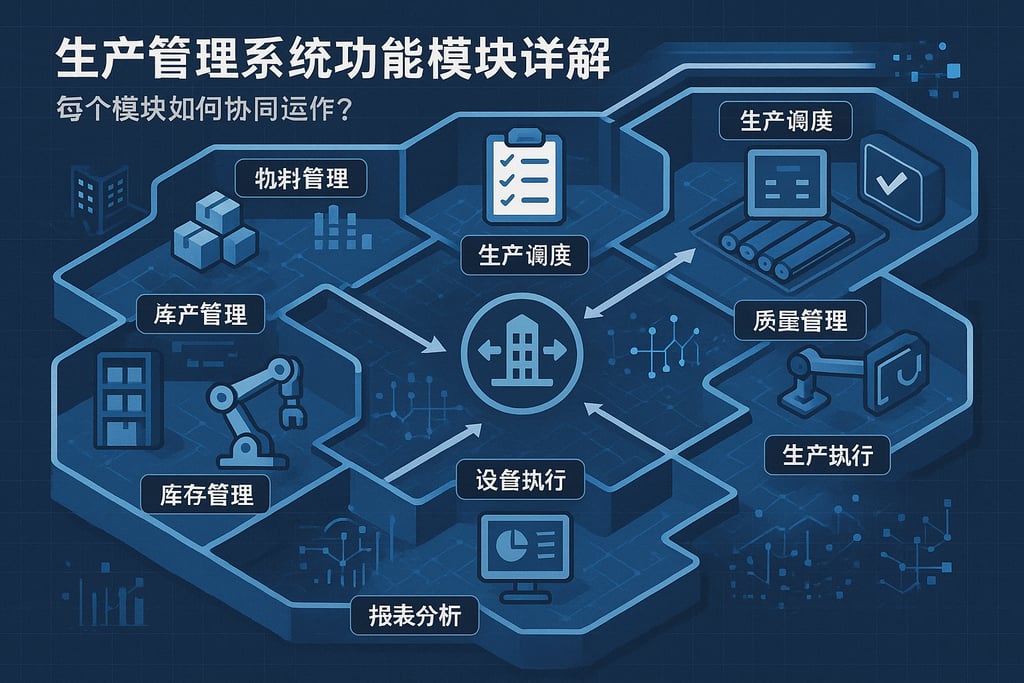 生产管理系统功能模块详解：每个模块如何协同运作？
