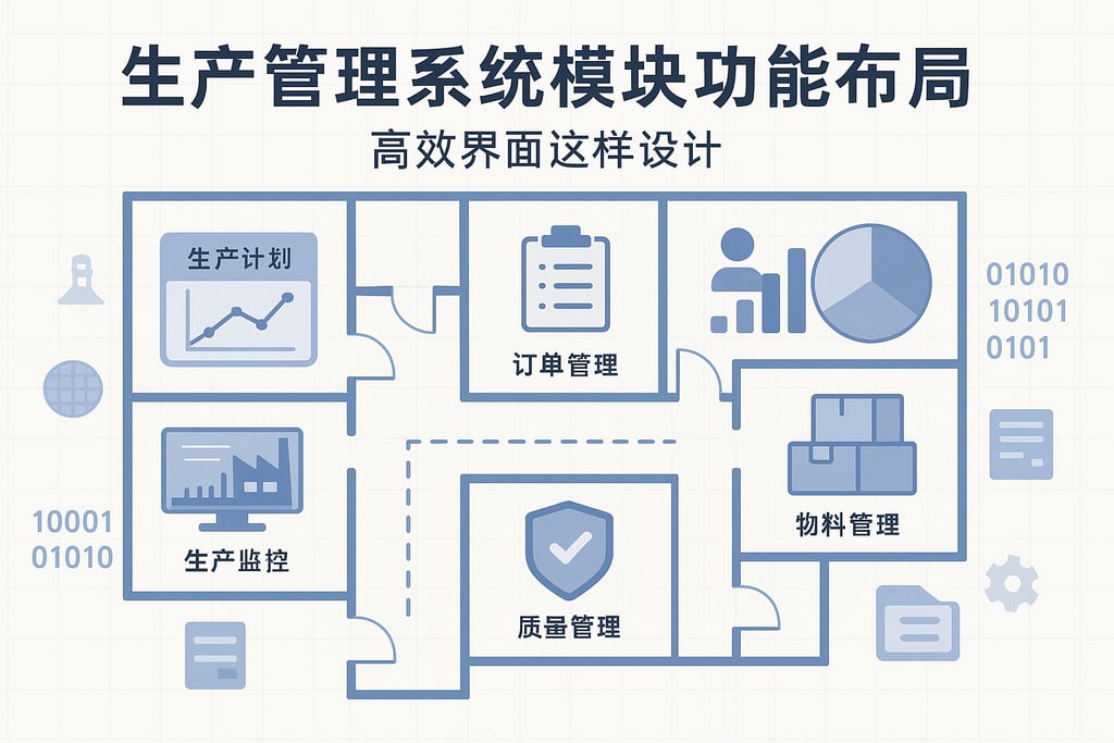 生产管理系统模块功能布局，高效界面这样设计