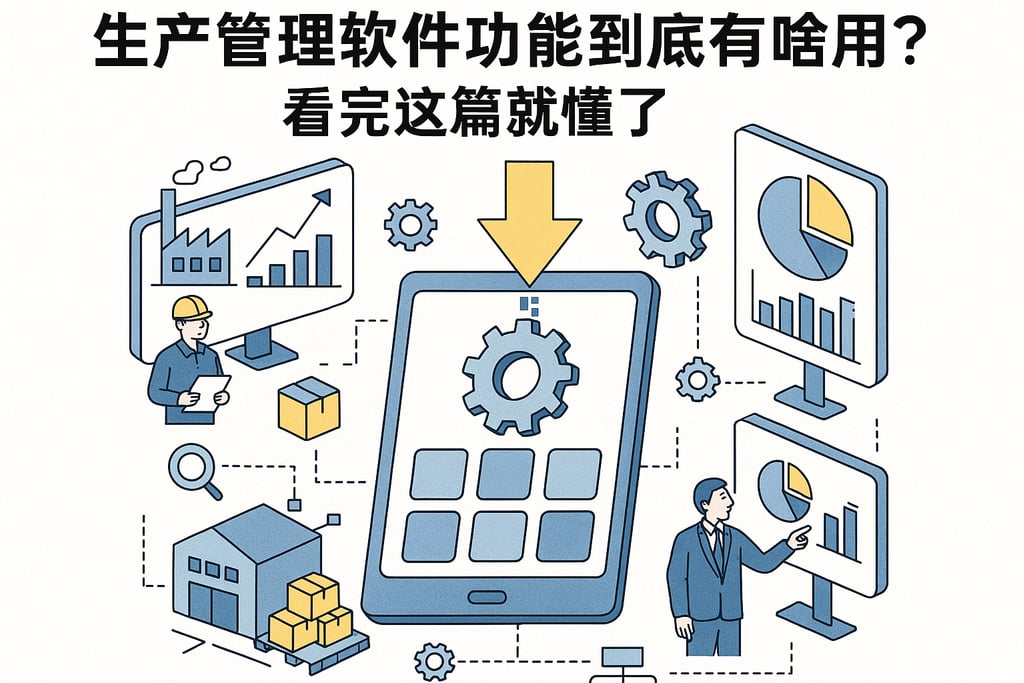生产管理软件功能到底有啥用？看完这篇就懂了