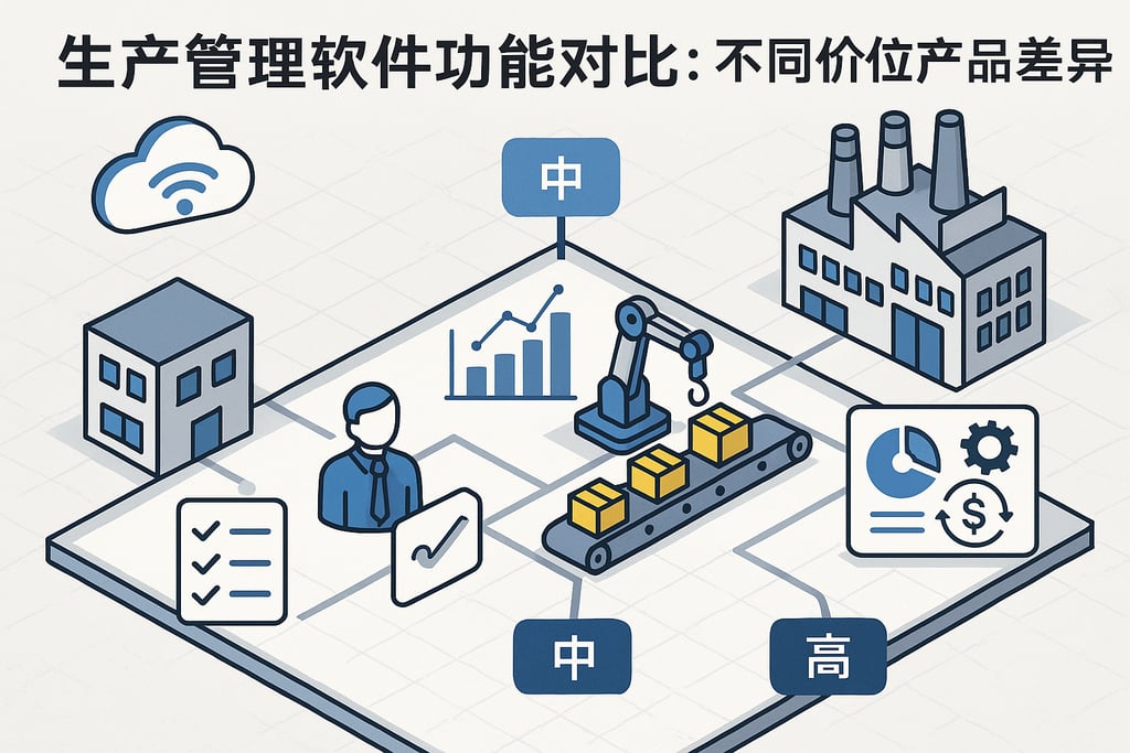 生产管理软件功能对比：不同价位产品差异